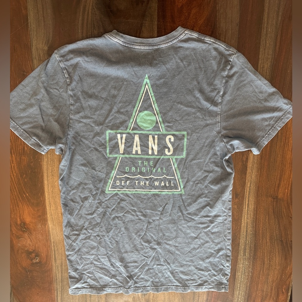 Vans Blue and Green Short Sleeve Tee
